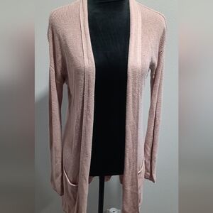 Philosophy Blush Open-Front Cardigan
